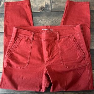 Old Navy Pixie Pants, Red size 10 regular length